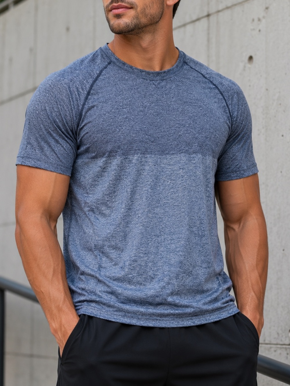 NXT Nortek 3XL Athletic Performance Tee Blue Heather Activewear